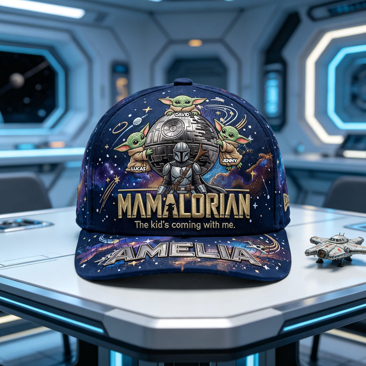 Personalized Galaxy Star Warrior Cap Gift for Mom | Movie Fans