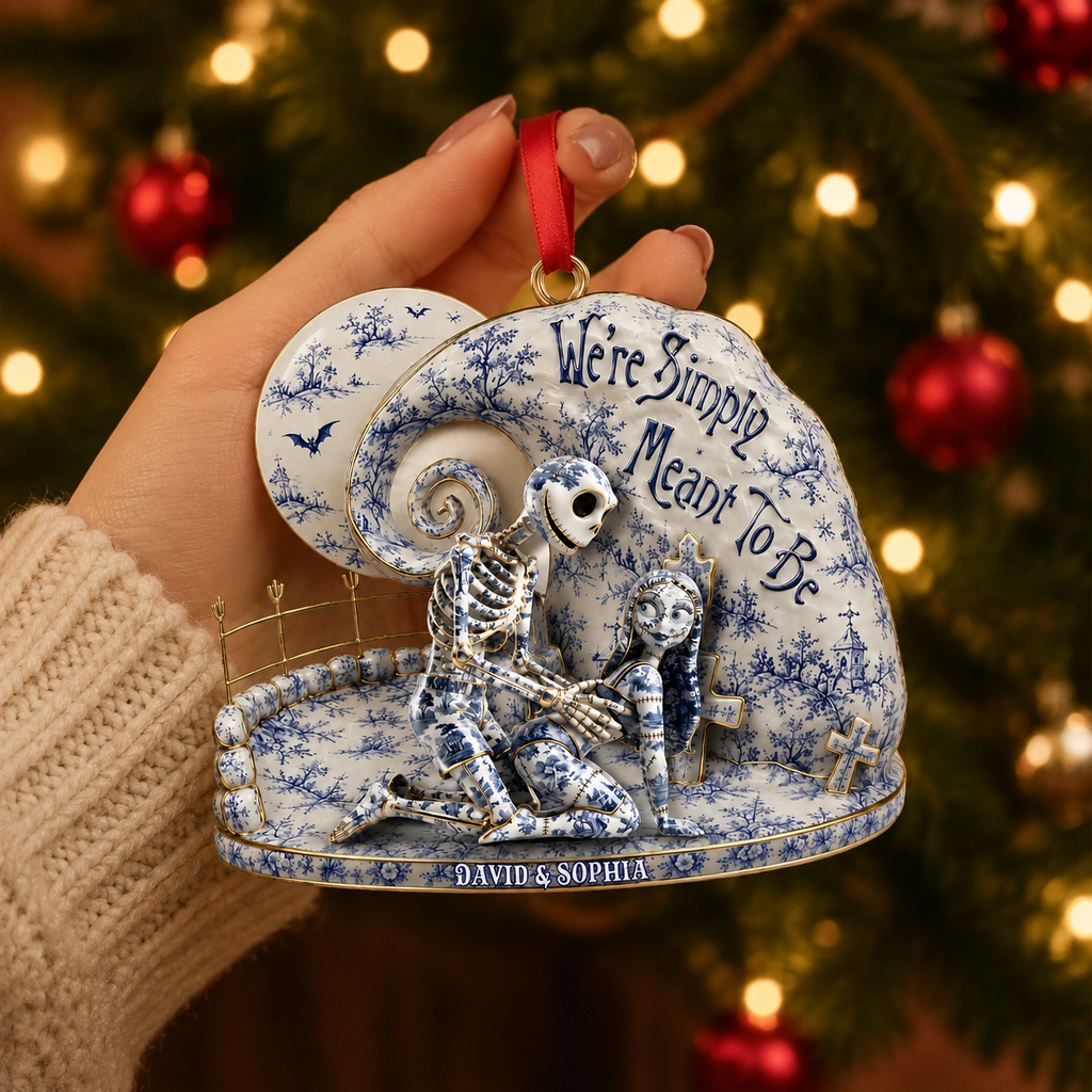 Personalized Acrylic Christmas Ornament for Couples - Naughty Design Ornament GradoCreations