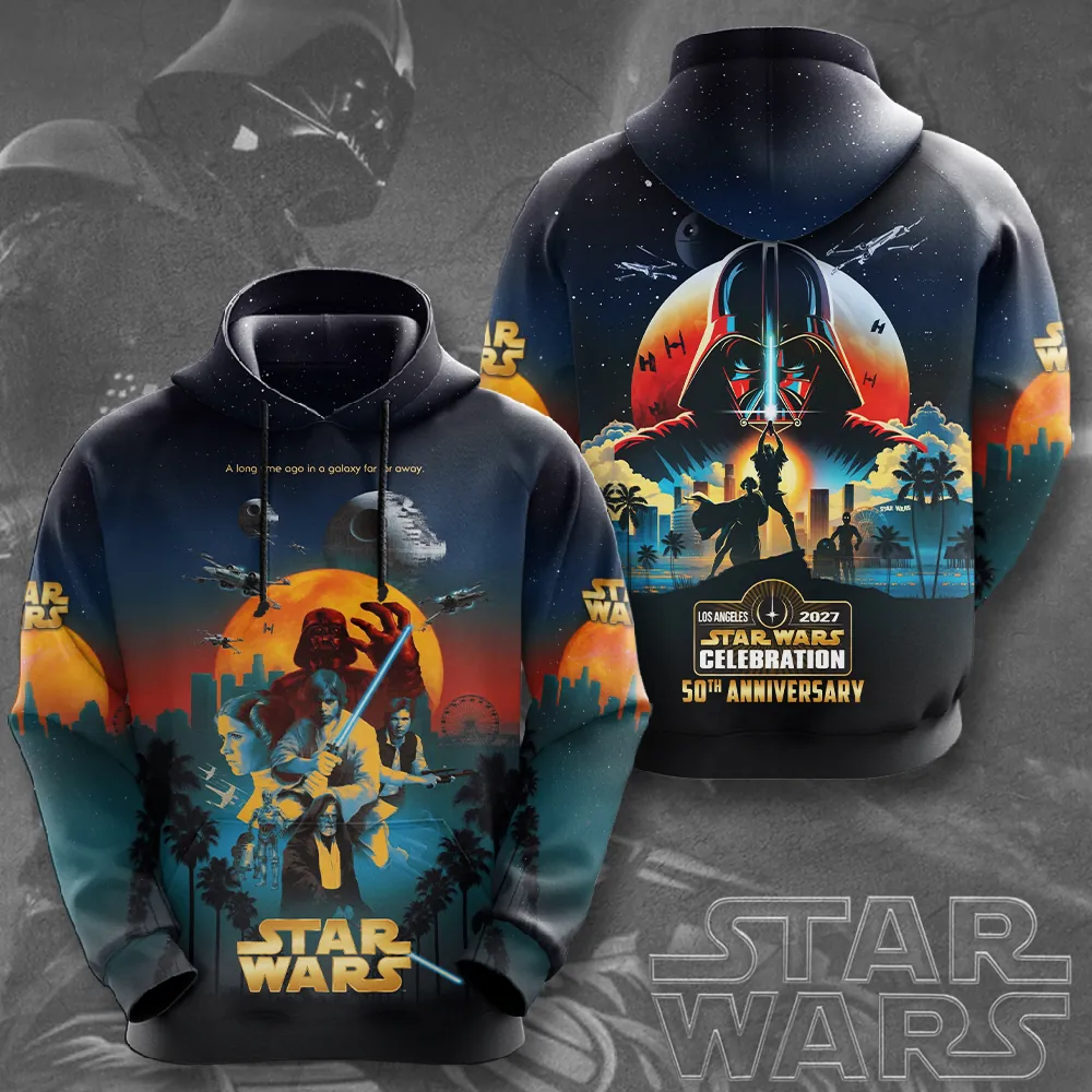 Personalized Star Wars 50th Anniversary All Over Shirt Gift for Movie Fans