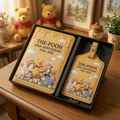 Personalized Disney Pooh Passport Holder & Luggage Tag Set - Travel Gift for Kids Passport Holder & Luggage Tag Set GradoCreations
