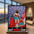 Personalized Super Hero Mom Wooden Plaque Gift for Mother's Day Wood Plaque GradoCreations