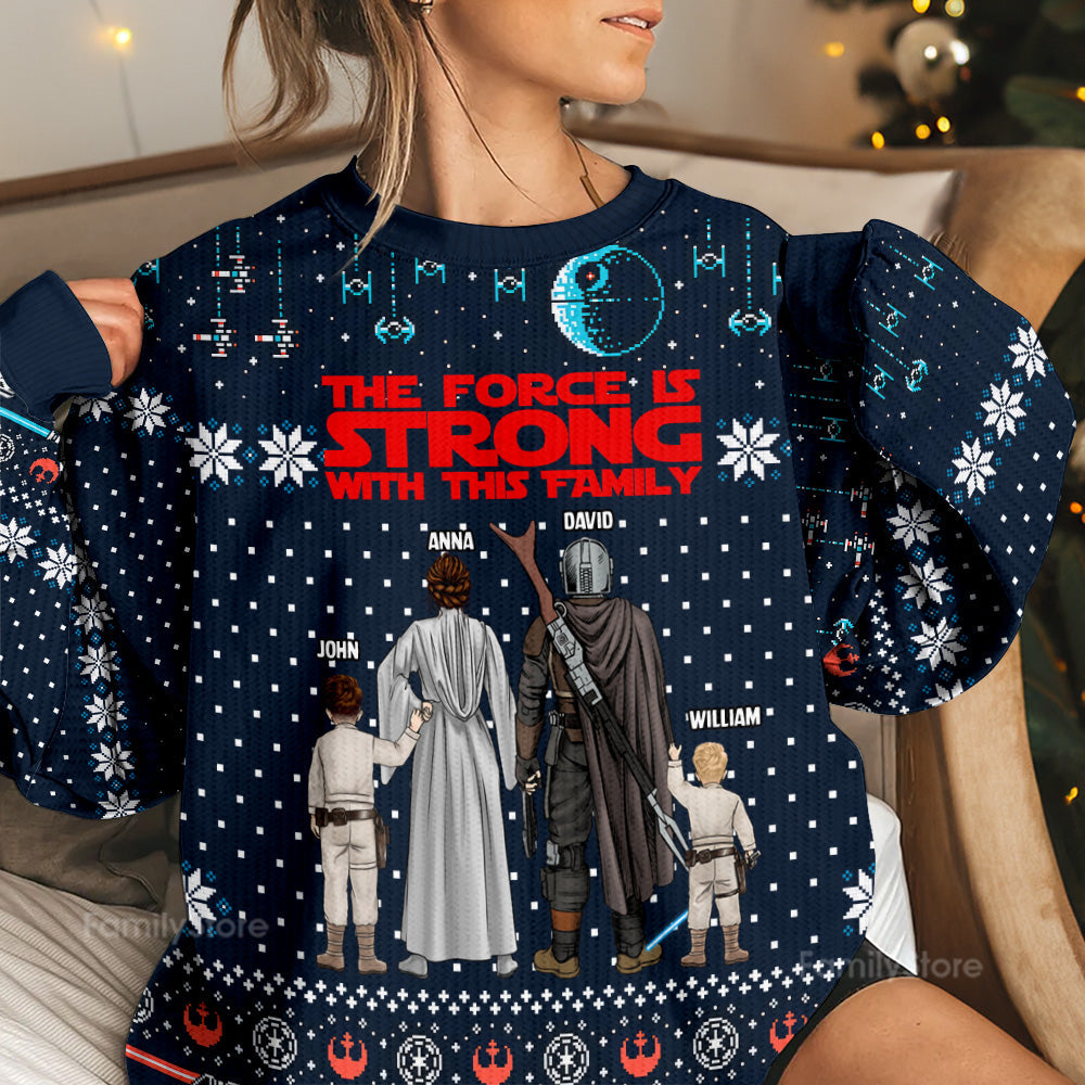 Personalized Star Wars Family Ugly Sweater Gift for Christmas