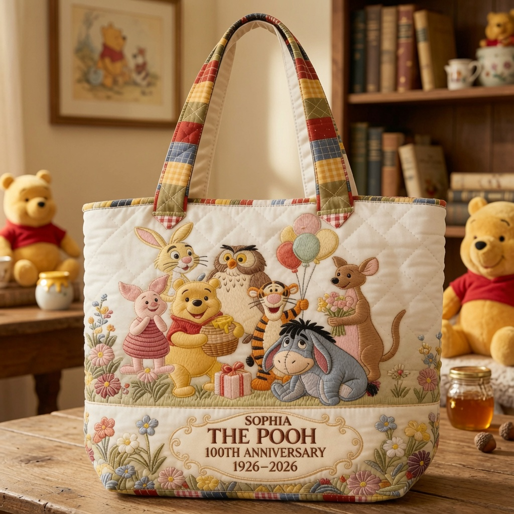 Personalized Quilted Tote Bag Celebrate Friendship for Movie Fans