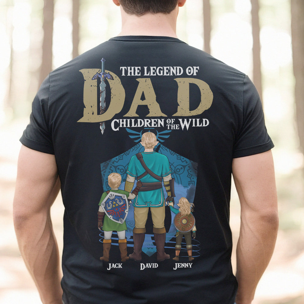 Personalized The Legend of Zelda Dad T-Shirt Gift for Gamers