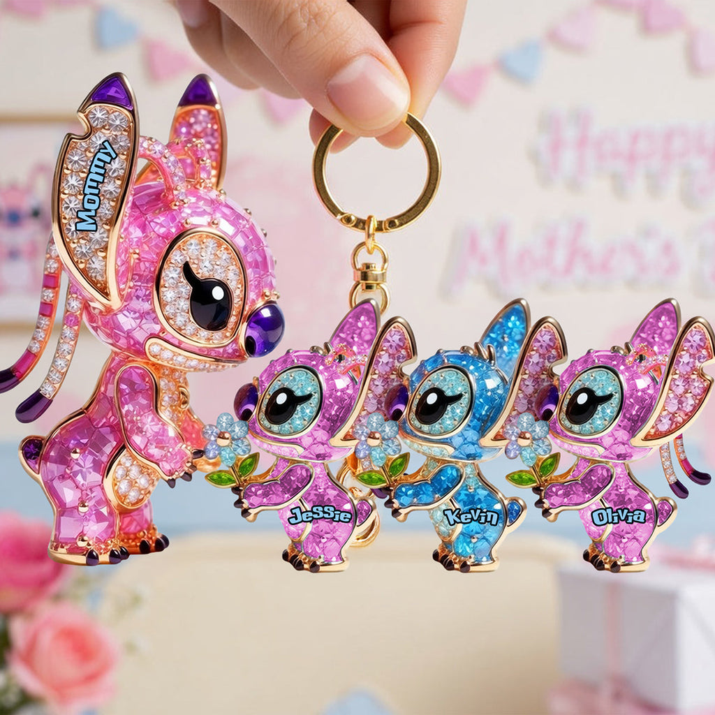 Personalized Acrylic Keychain Gift for Mom & Kids | Mother's Day