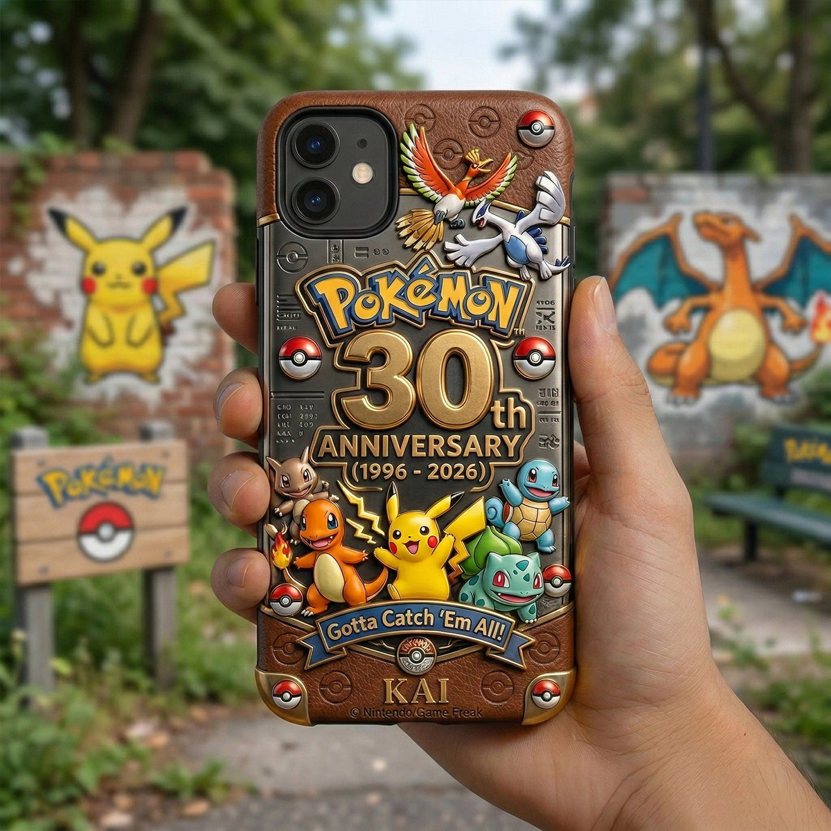 Personalized Pokémon 30th Anniversary Phone Case Gift for Movie Fans