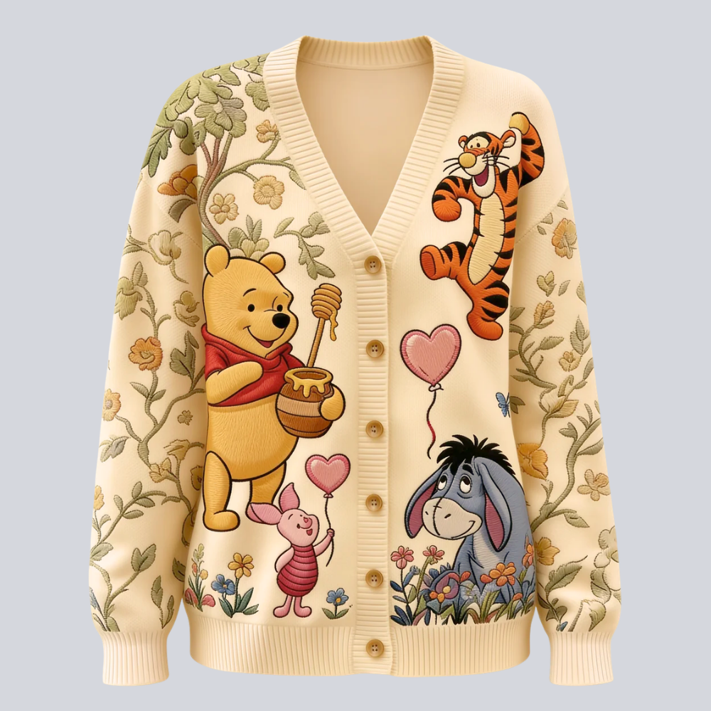 Personalized Knitted Cardigan Custom Name for Her | 100th Anniversary Gift Cardigan GradoCreations