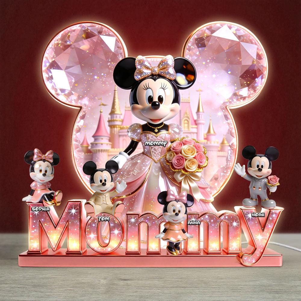 Personalized Magic Mouse Acrylic Light Box Gift for Mom