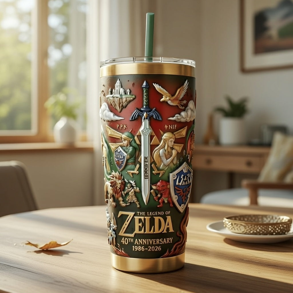 Personalized 40th Anniversary Tumbler Gift for Movie Fans
