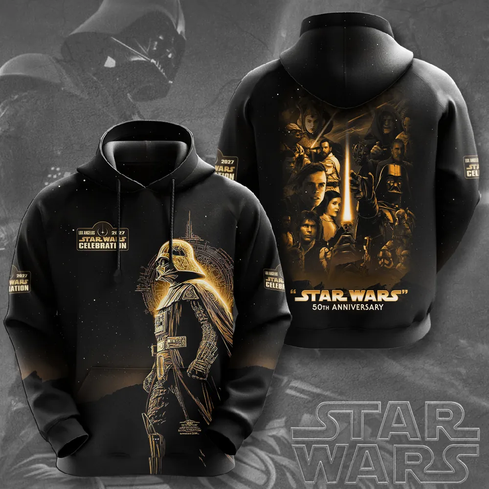 Personalized Star Wars 50th Anniversary All Over Shirt Gift for Movie Fans