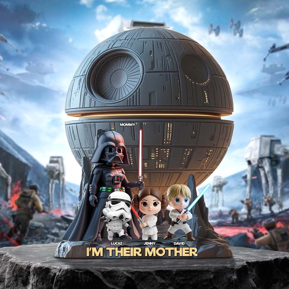 Personalized Acrylic Plaque The Force Is Strong With This Mom Gift for Mom Custom Home Decor