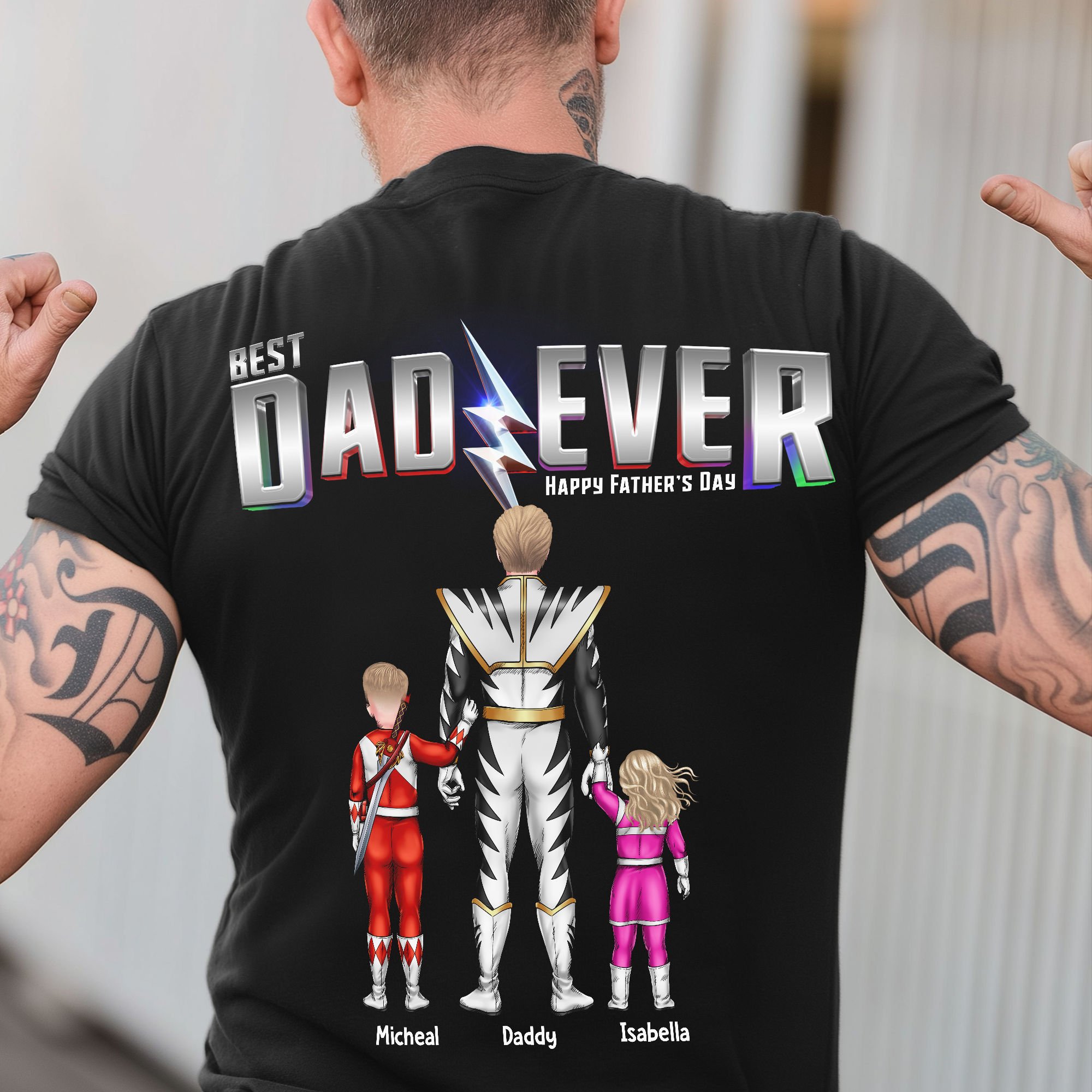 Personalized Best Dad Ever Dada Rangers Shirt Gift for Dad