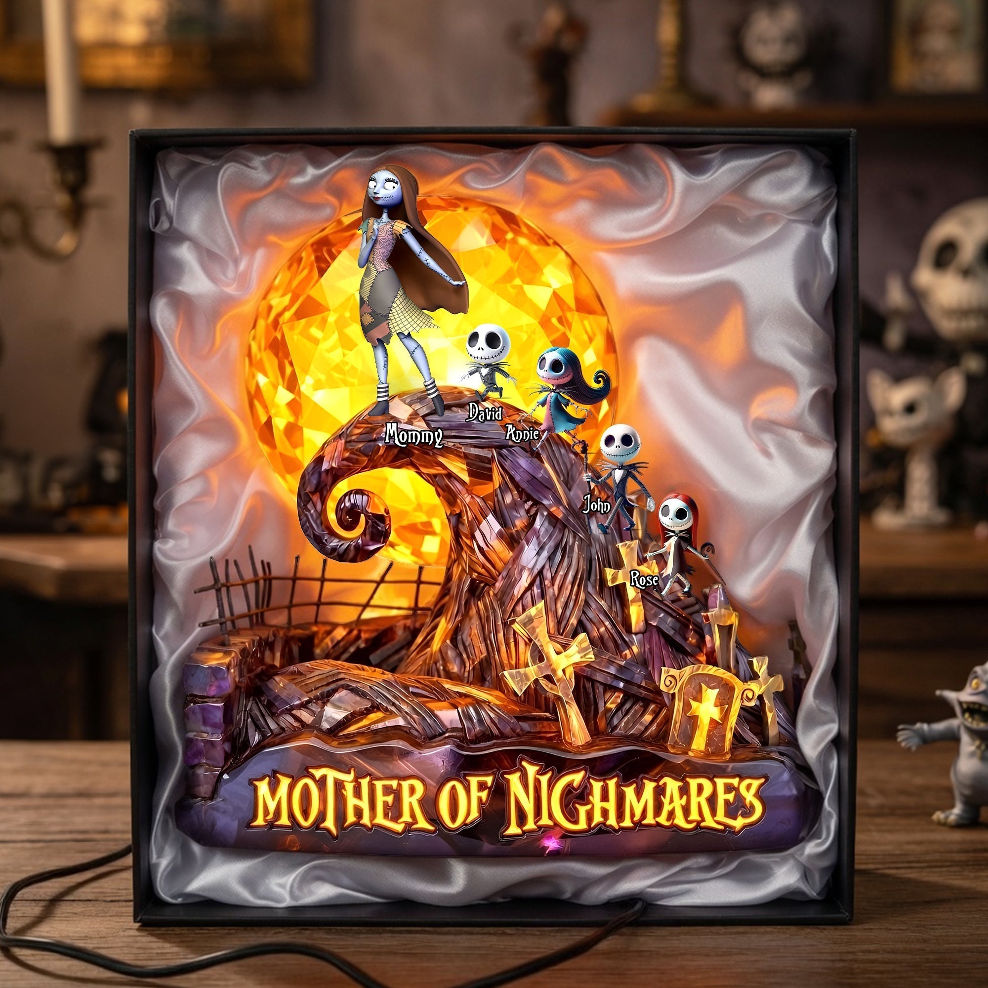 Personalized Acrylic Light Box Gift for Movie Fans Mom