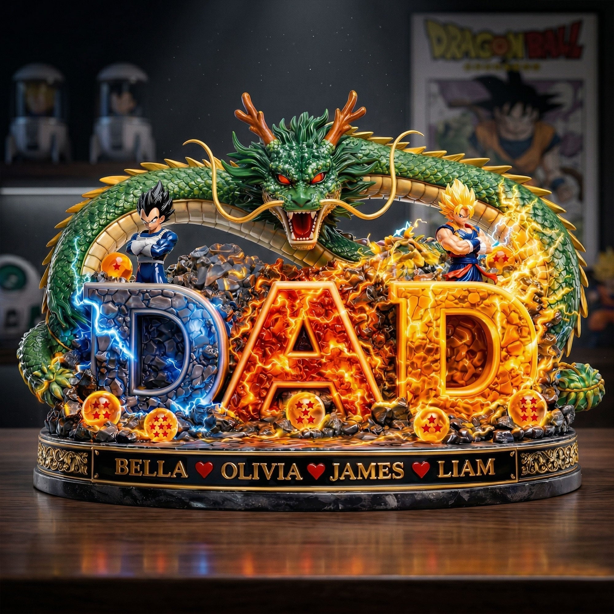 Personalized Acrylic Plaque Best Dad Ever Gift for Movie Fans
