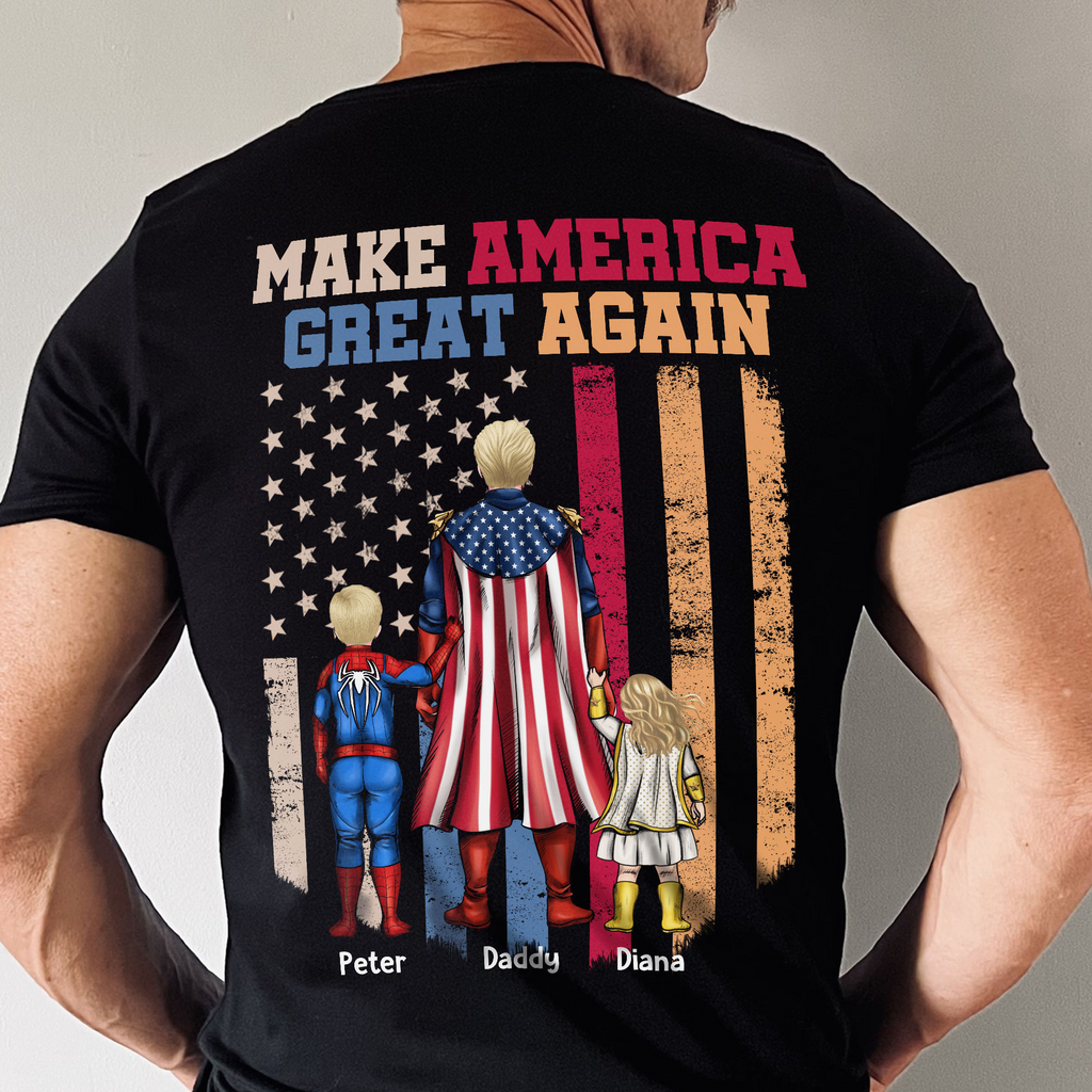 Personalized Make America Great Again Shirt for Dad - Unique Gift