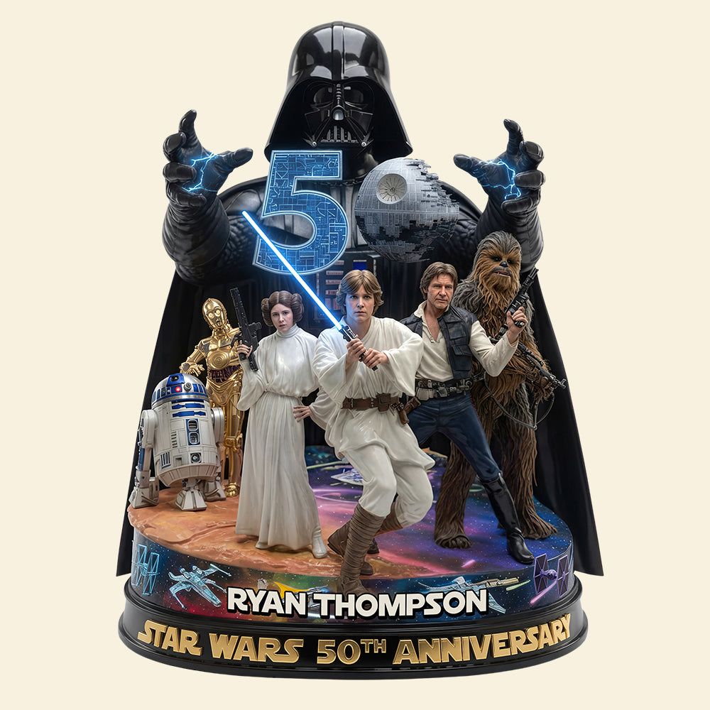 Personalized Acrylic Plaque 50th Anniversary Star Wars Gift Acrylic Plaque GradoCreations