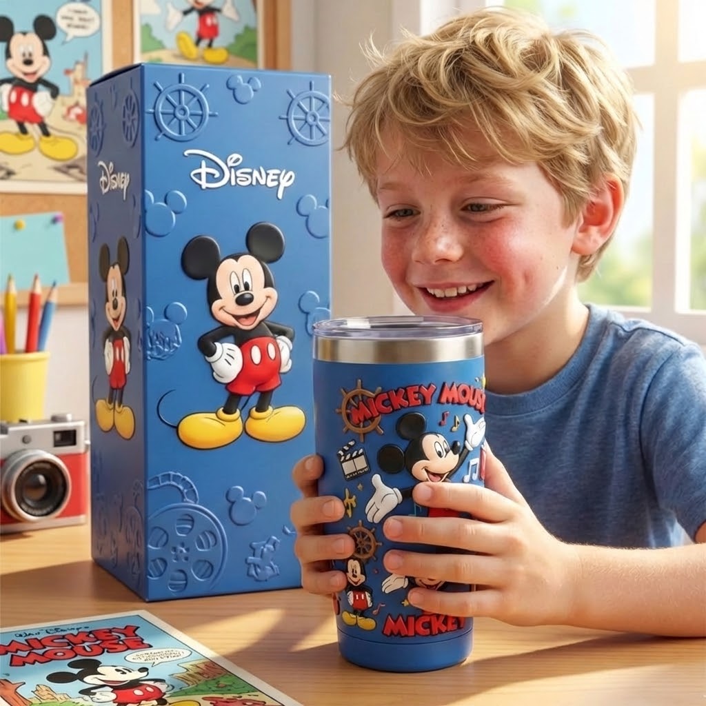 Personalized Mickey Mouse Tumbler Unique Gift for Movie Fans