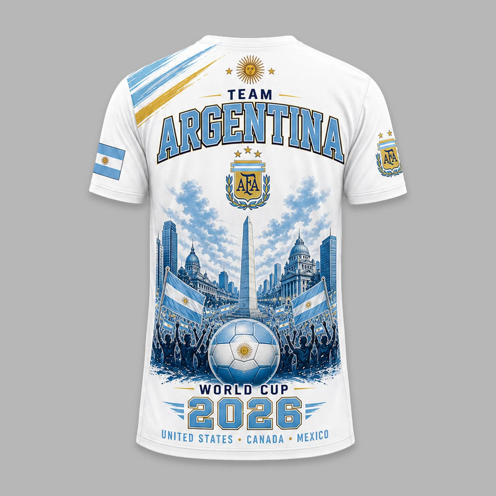 Personalized Argentina Soccer Shirt 2026 Gift for Football Fans
