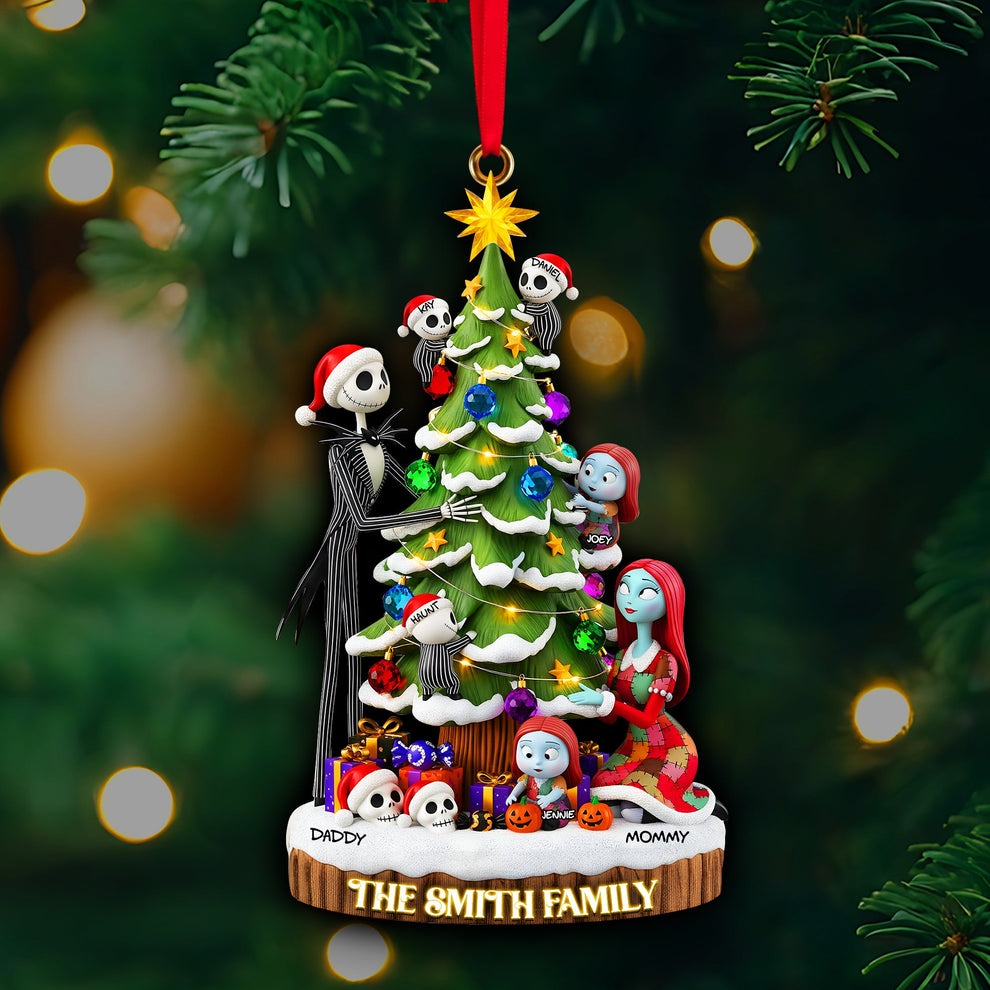 Personalized Acrylic Christmas Ornament Family Gift Custom Names