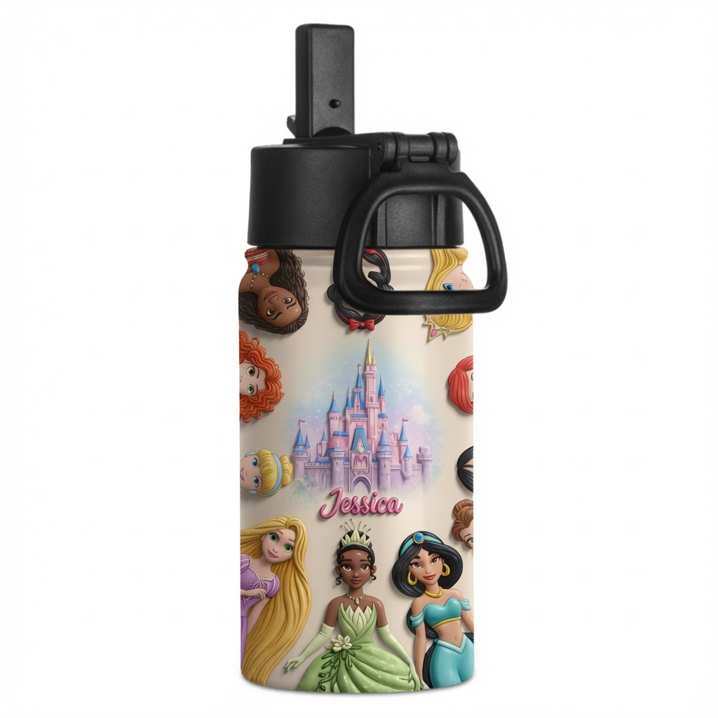 Personalized Cartoon Princess Backpack Set for Kids - School Gift School Bag+ GradoCreations