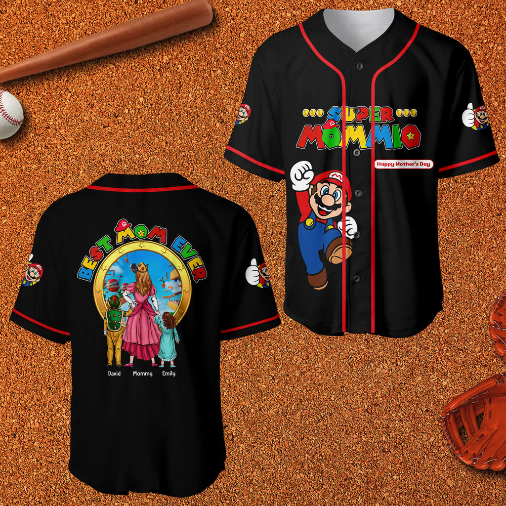 Personalized Baseball Jersey Best Mom Ever Gift for Mom