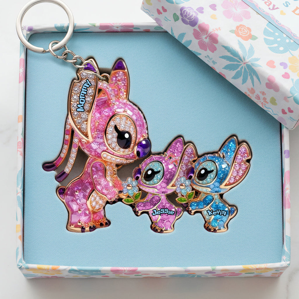 Personalized Acrylic Keychain Gift for Mom & Kids | Mother's Day