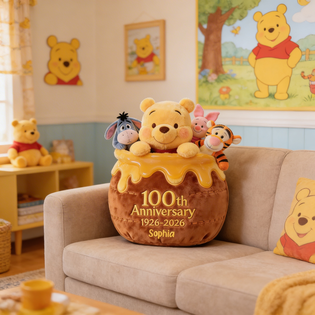 Personalized Disney Honey Bear Pillow Custom Gift for Movie Fans