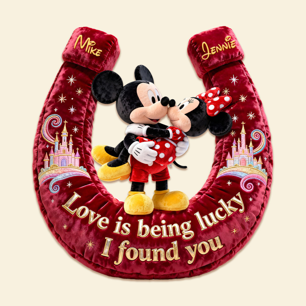 Personalized Custom Shaped Pillow Love Is Being Lucky Gift for Couples