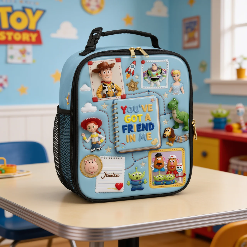 Personalized Toy Story Backpack Set with Lunch Bag & Water Bottle - Back to School Gift for Kids