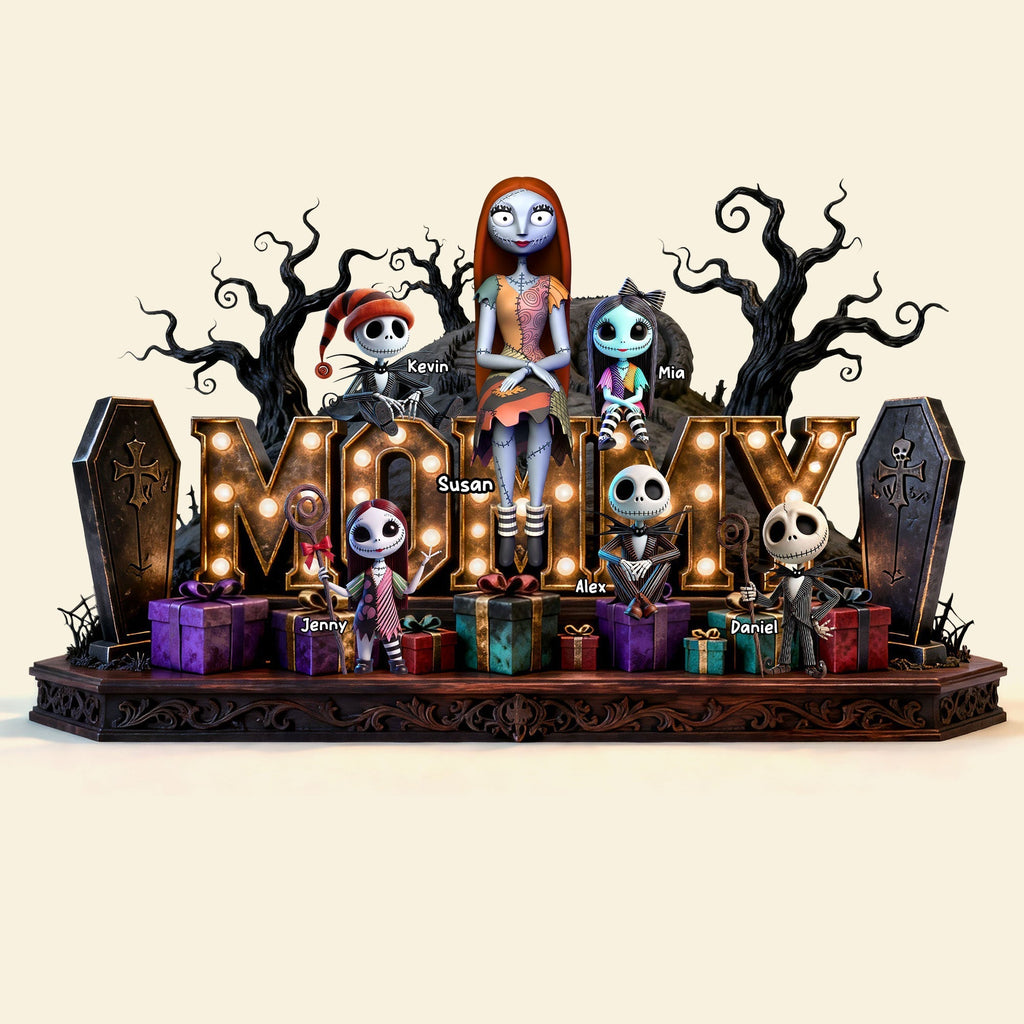 Personalized Acrylic Plaque Custom Gift for Mom Horror Fans
