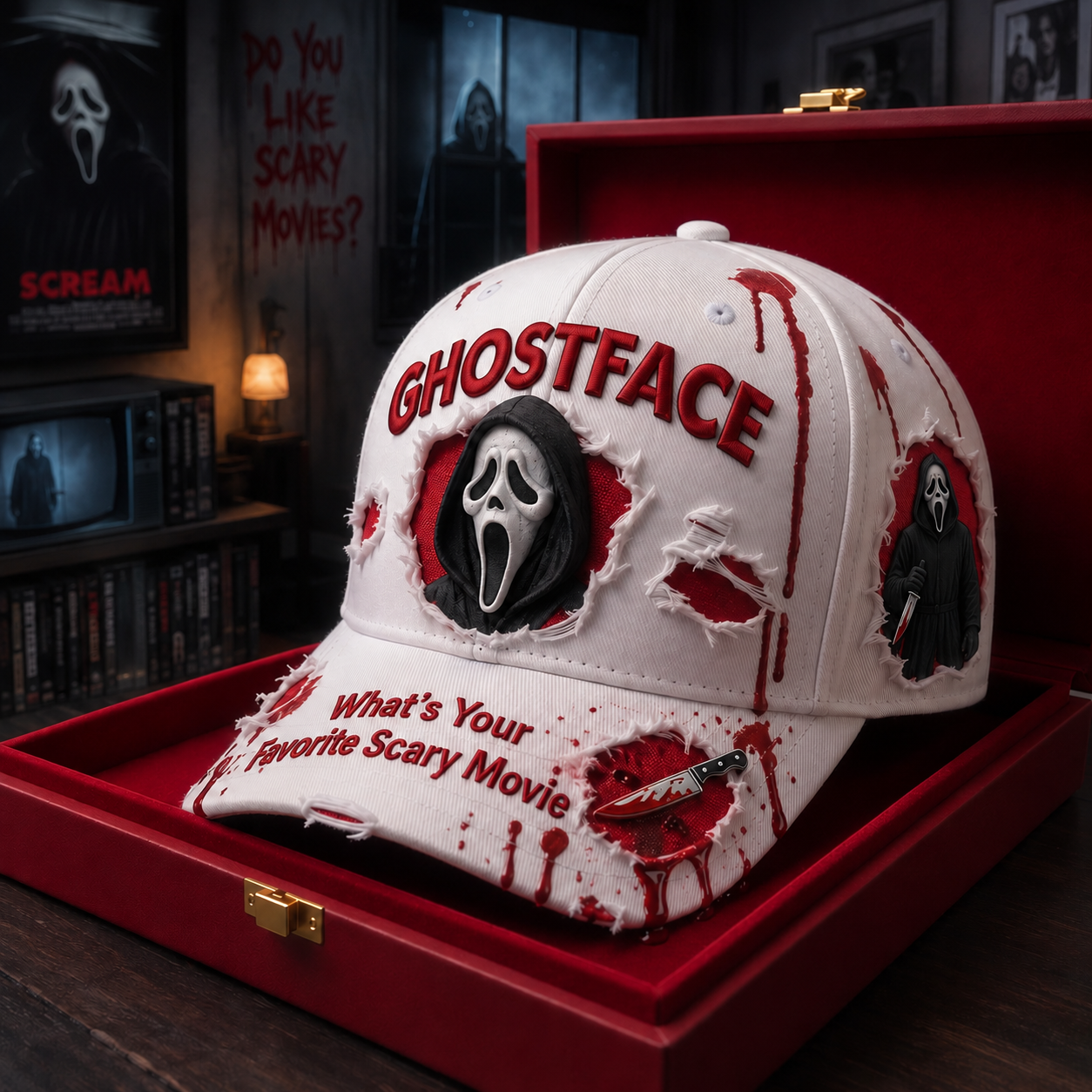 Personalized Horror Cap Michael Myers Halloween Gift Idea Classic Cap GradoCreations