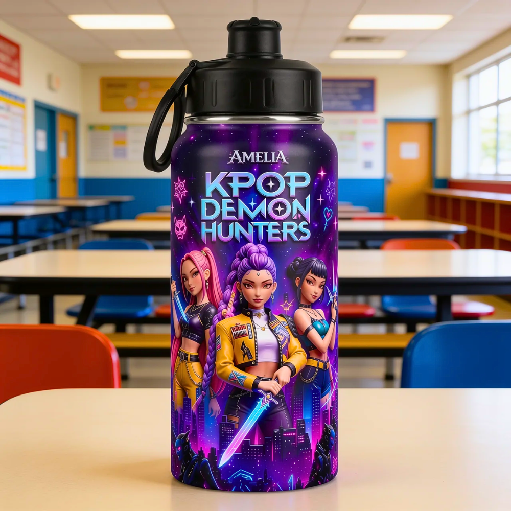 Personalized KPOP Demon Hunters School Backpack Set for Girls School Bag+ GradoCreations