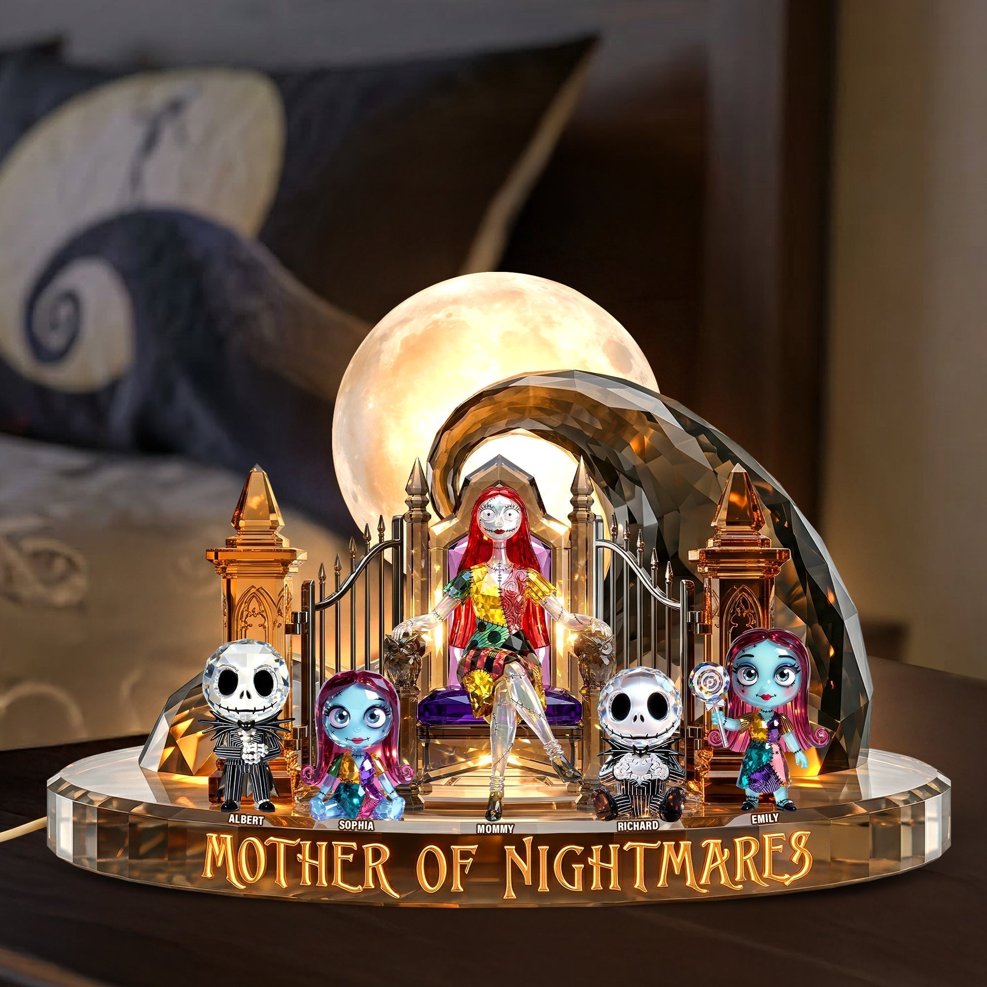 Personalized Spooky Mother of Nightmares Acrylic Light Box Gift for Mom
