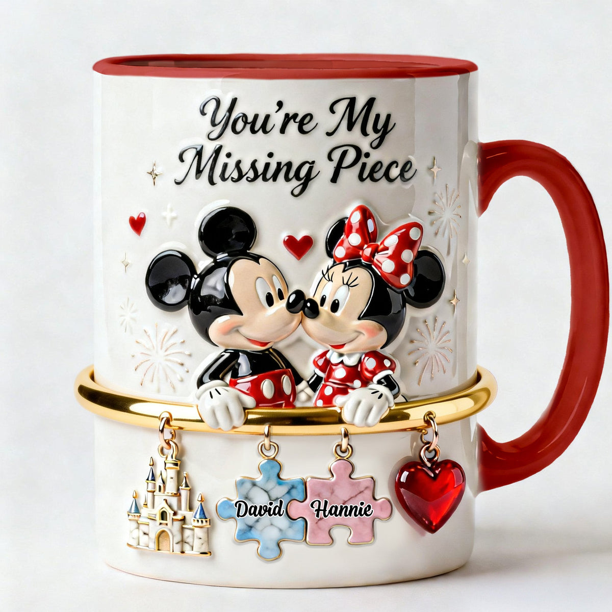 Personalized Accent Mug You're My Missing Piece Gift for Couples
