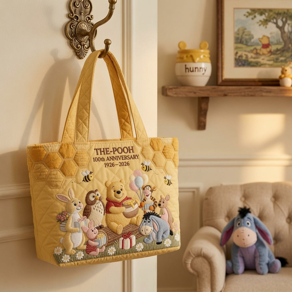 Personalized Quilted Tote Bag 100th Anniversary Gift for Movie Fans
