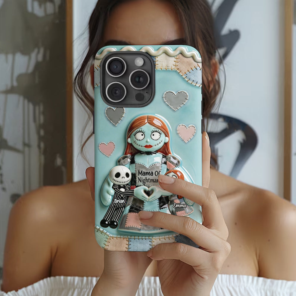 Personalized Spooky Mama Of Nightmares Phone Case Gift for Mom