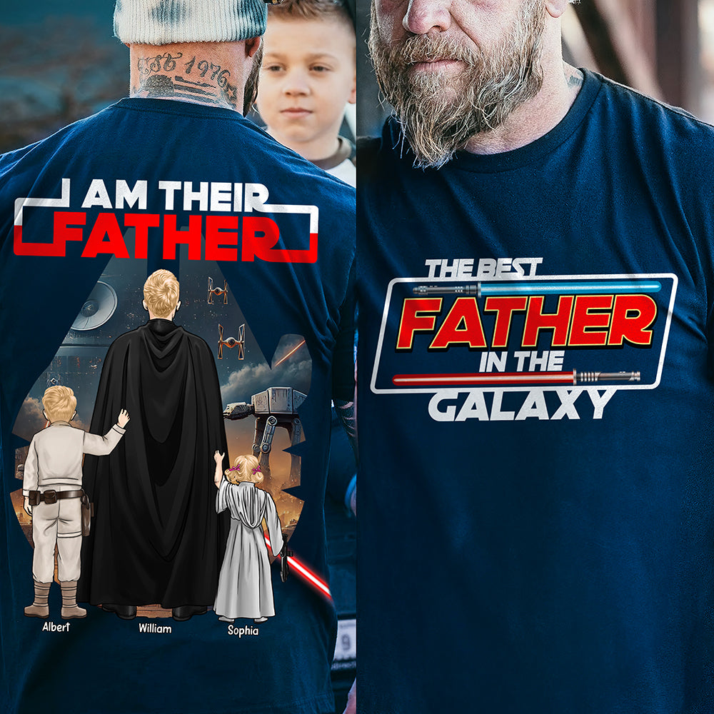 Personalized Star Wars T-Shirt for Dad – Custom Gift for Father's Day