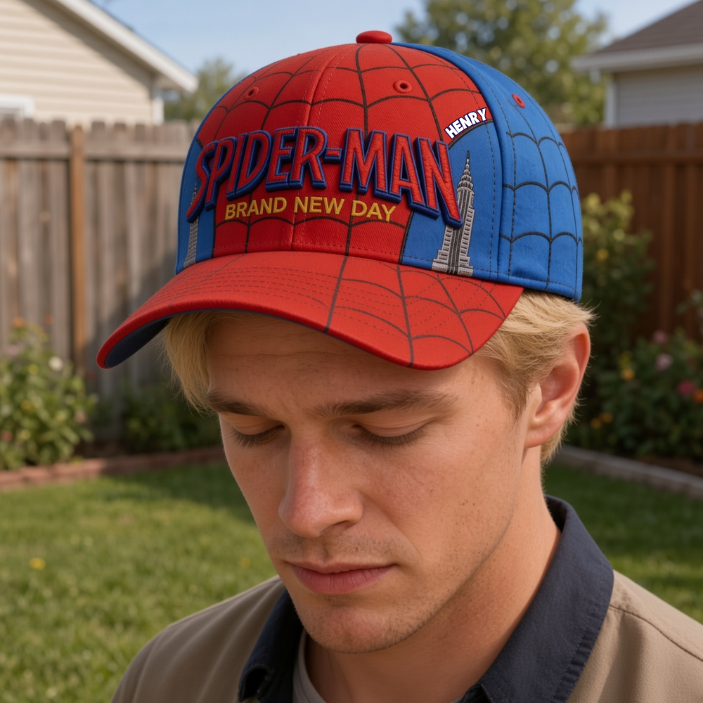 Personalized Spider-Man Classic Cap Custom Name Gift for Kids Classic Cap GradoCreations