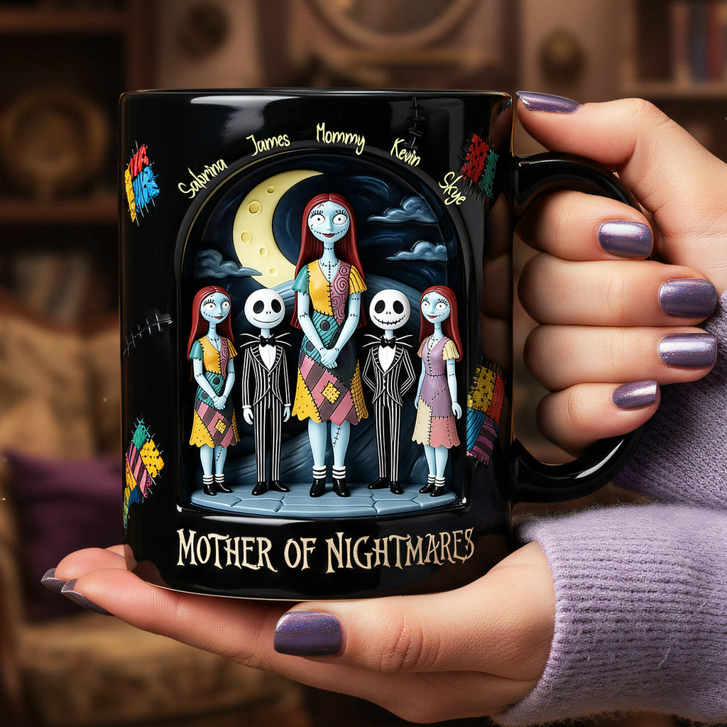 Personalized Spooky Mother of Nightmares Ceramic Mug for Mom