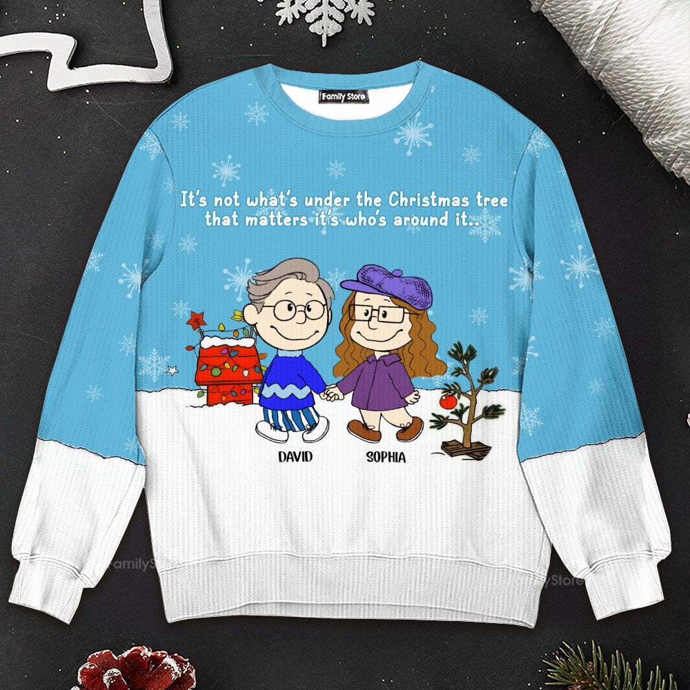 Personalized Christmas Ugly Sweater Gift for Couples
