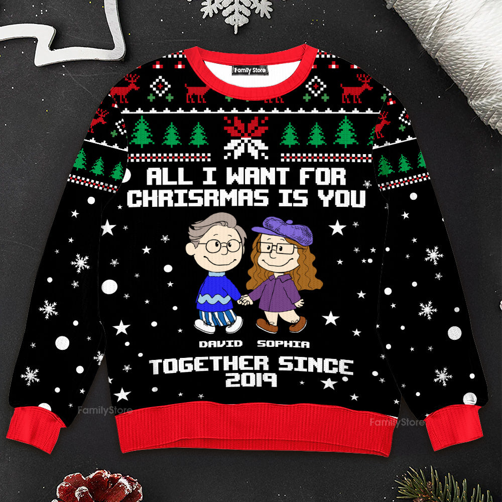 Personalized Christmas Ugly Sweater for Couples | Unique Gift