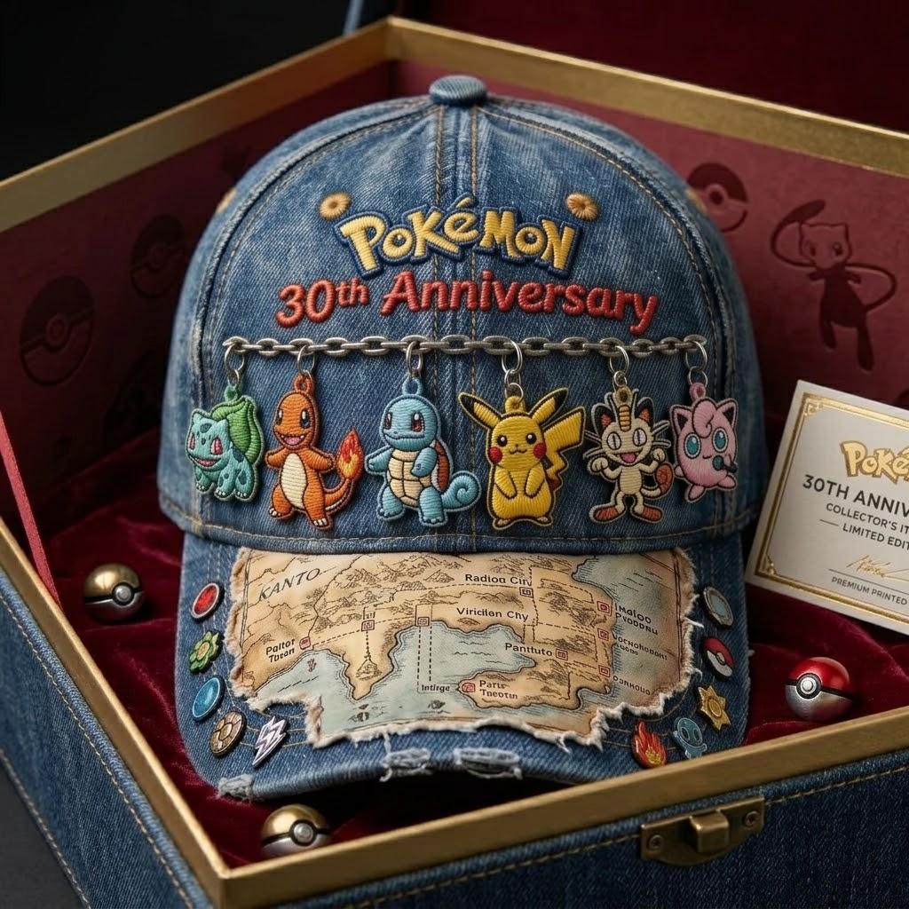 Personalized Denim Cap 30th Anniversary Gift for Movie Fans Classic Cap GradoCreations