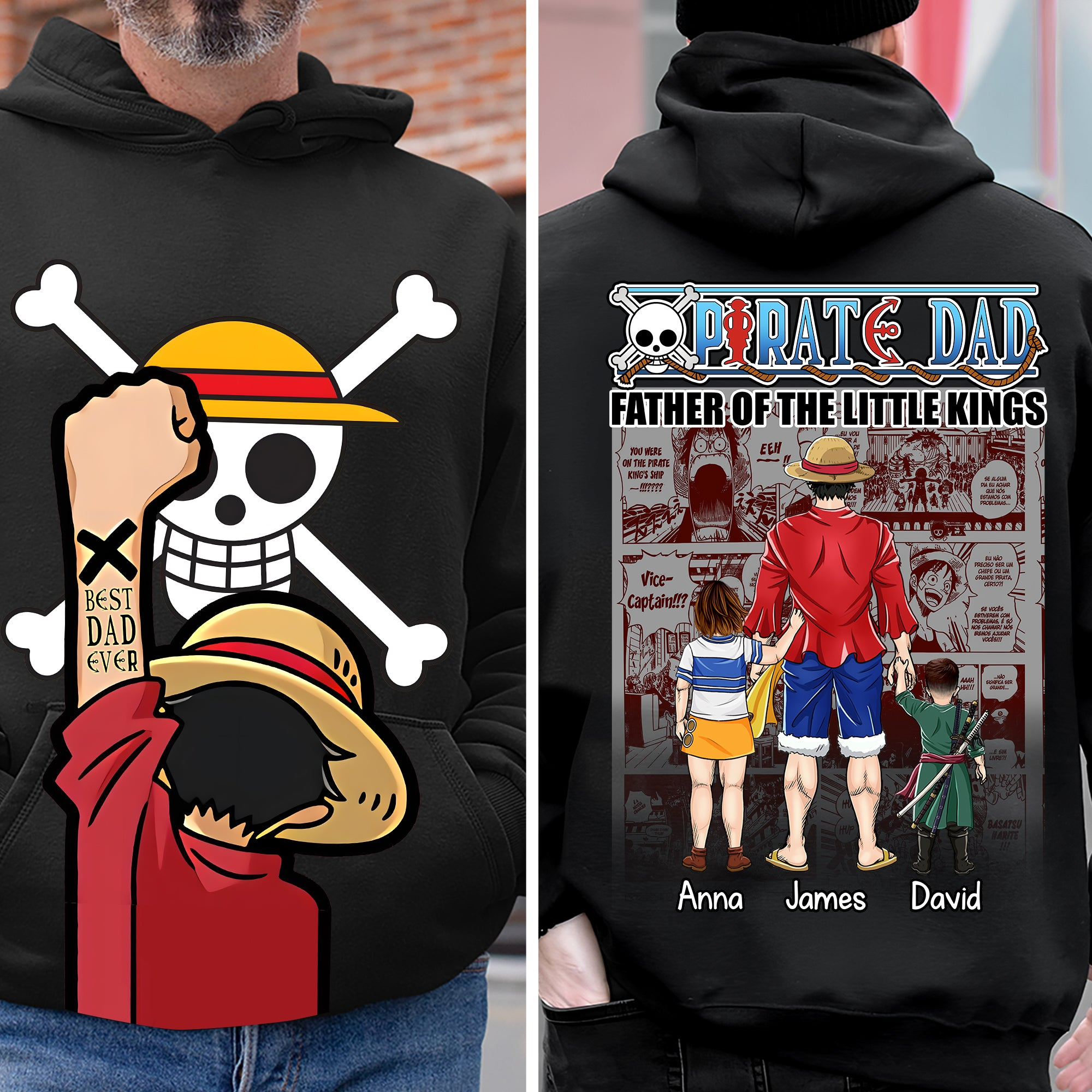 Personalized Pirate Adventure T-Shirt Best Dad Gift for Father's Day