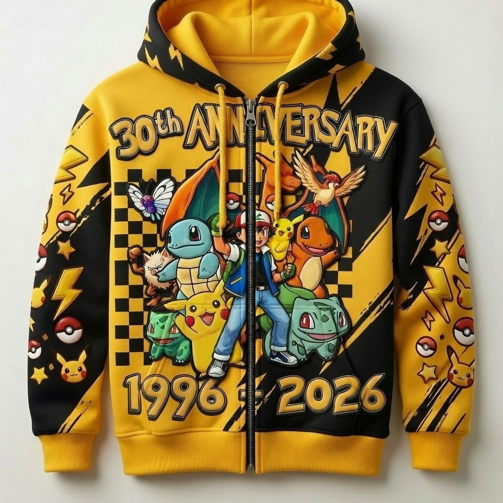 Personalized 30th Anniversary Pokémon Shirt Gift for Fans
