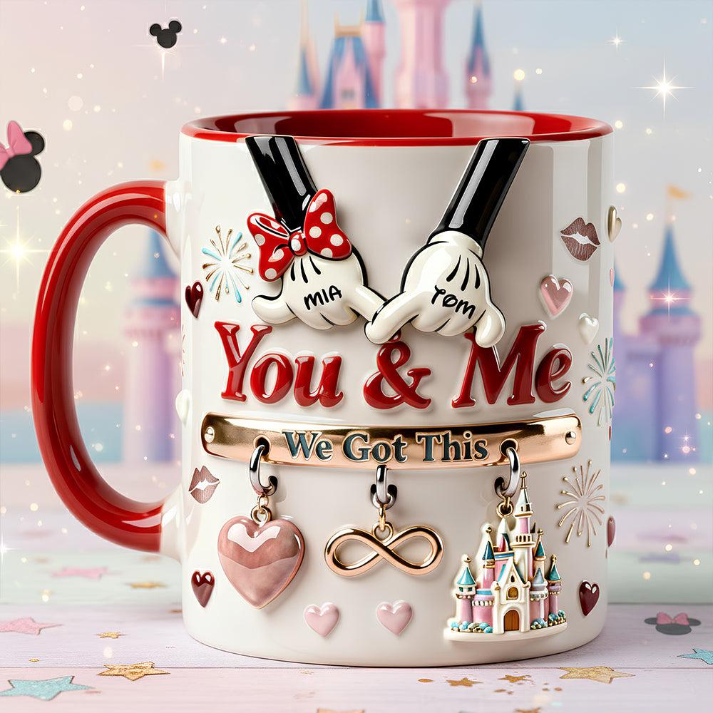 Personalized Couples Accent Mug You & Me Gift for Movie Lovers