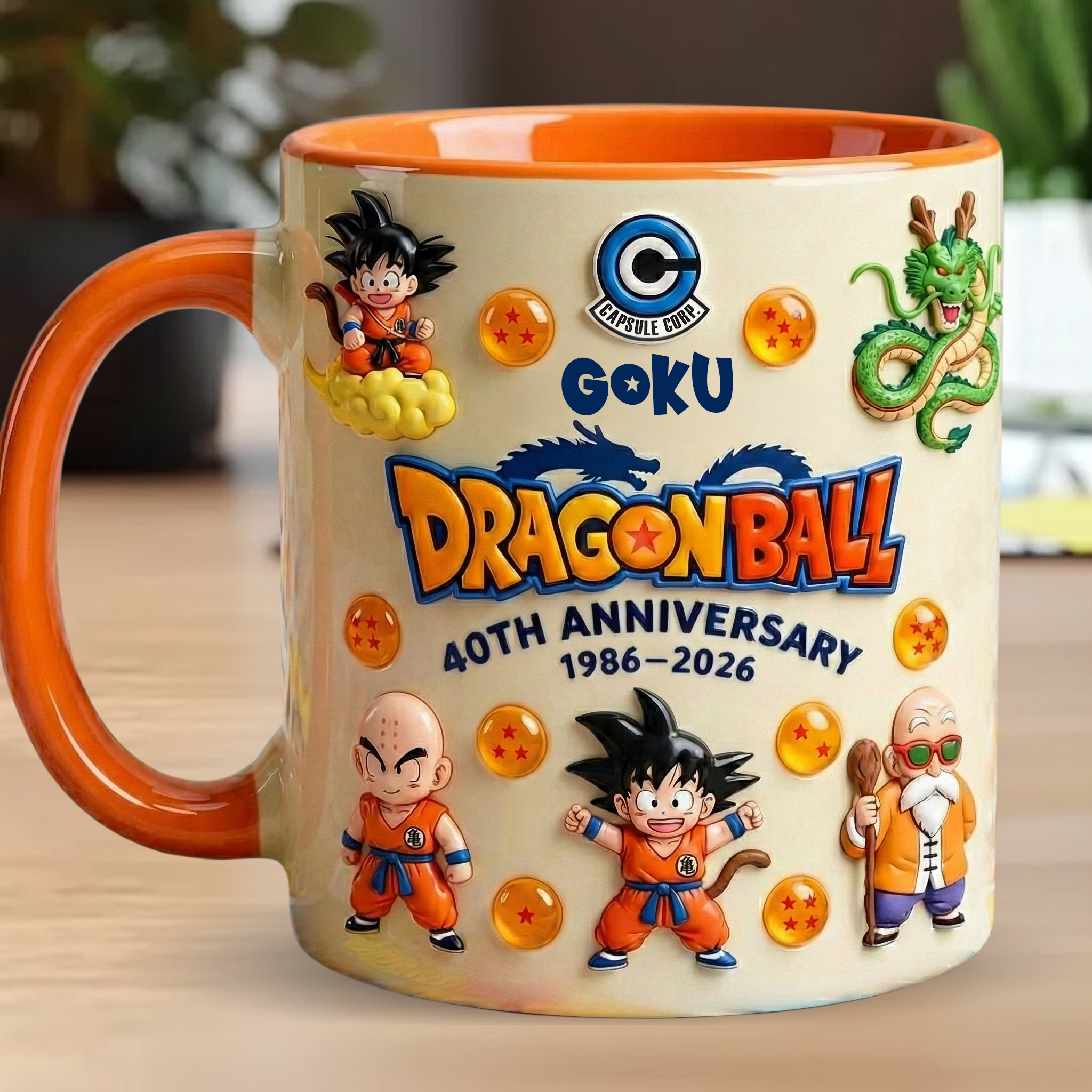 Personalized Dragon Ball 40th Anniversary Accent Mug Gift for Movie Fans
