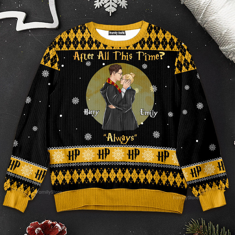 Personalized Ugly Sweater Gift for Couple - After All This Time - Cozy Winter Apparel
