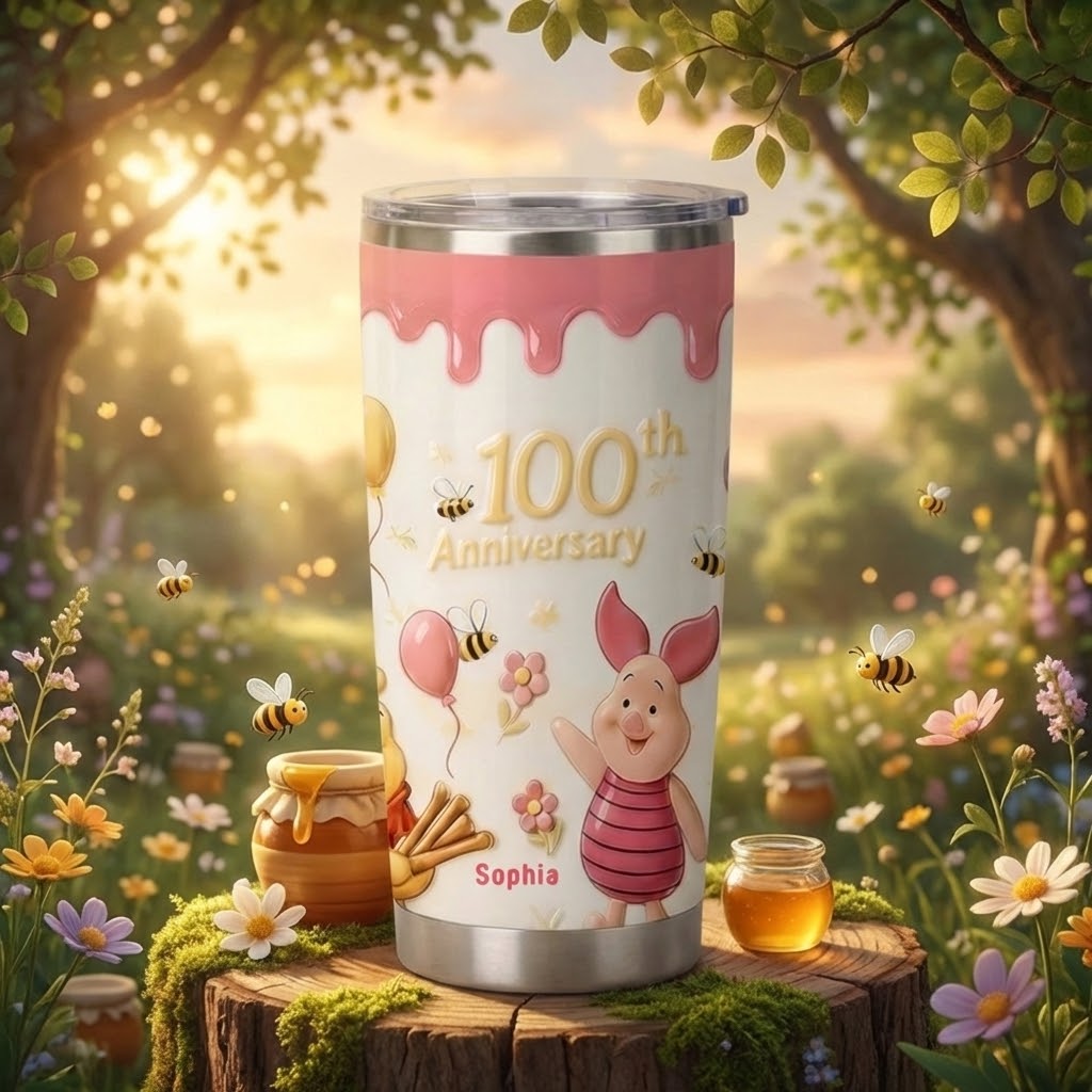 Personalized 100th Anniversary Tumbler for Movie Fans Gift