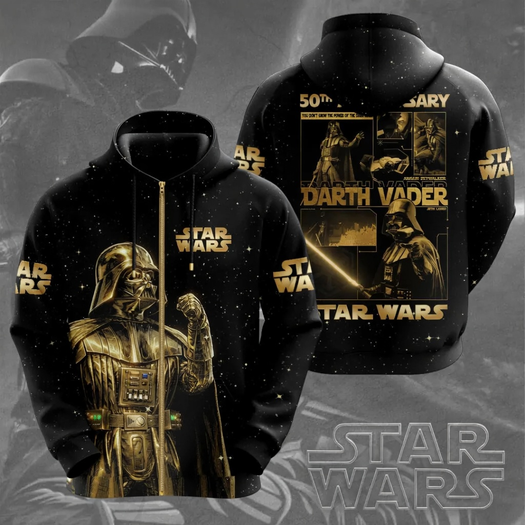 Personalized Star Wars 50th Anniversary AOP Shirt Gift for Movie Fans AOP Shirt GradoCreations