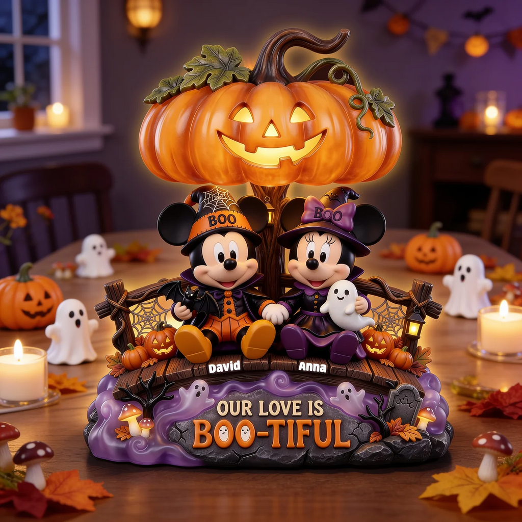Personalized Halloween Acrylic Light Box Gift for Couples Acrylic Light Box GradoCreations